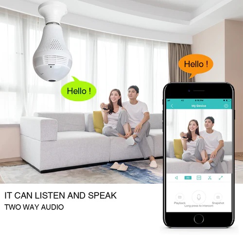 360Â° Panosonic Hidden WIFI Camera Light Bulb HD 1080P Security IP Camera Dimmable Timer FunctionMagic Bulb 14.20 Original Gaming Fun — image 3