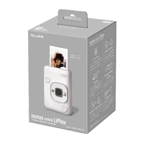 FUJIFILM INSTAX Mini LiPlay Hybrid Instant Camera White Creative Instant Prints — image 2