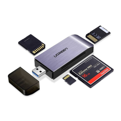 Ugreen SD / micro SD / CF / MS card reader for USB 3.0 gray (50541) — image 2