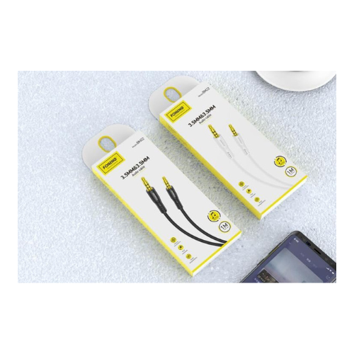 Foneng AUX 3.5 mm Male to Male BM22 AUX Audio cable 3.5mm connector Reliable Connectivity — image 3
