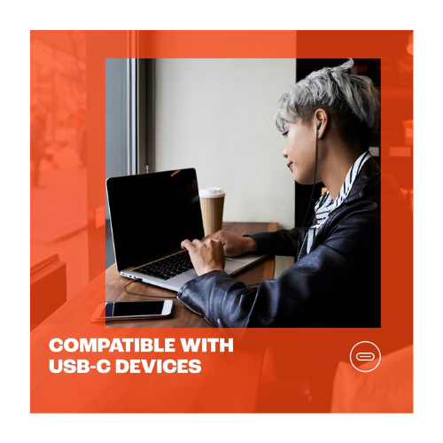 JBL TUNE 305C USB-C Wired Hi-Res In-Ear Headphones, Black — image 2