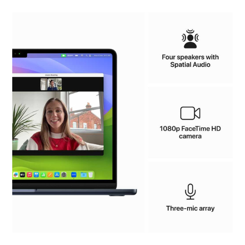 Apple MacBook Air MC6T4 13-Inch Display, Apple M4 Chip 10-Core CPU 8-Core GPU Processor/16GB RAM/256GB SSD/macOS English Sky Blue Powerful Everyday Performance — image 2