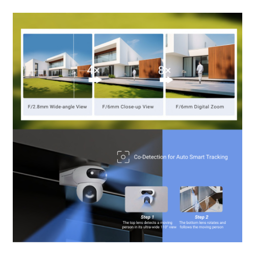 EZVIZ H90 DUAL 2K+ Outdoor Motorized Double Camera 360 Vision — image 2