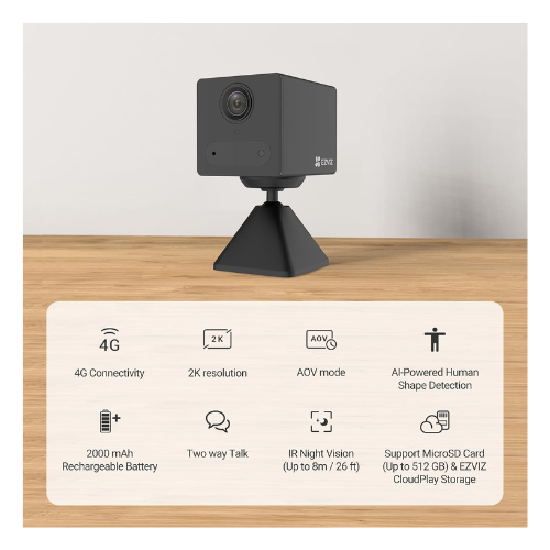 EZVIZ 4G Camera CB2 4G 2K Mini Battery Indoor Wireless Security Camera — image 3