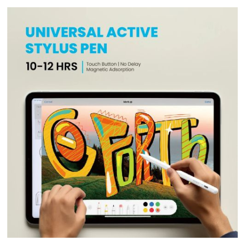 PAWA - Universal Active Stylus Pen PW-UNVSPWIA-WH Smooth Touch Control — image 3
