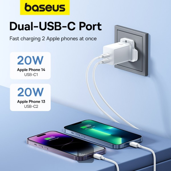 Baseus GAN 5 40W Dual Output Fast Charger — image 3