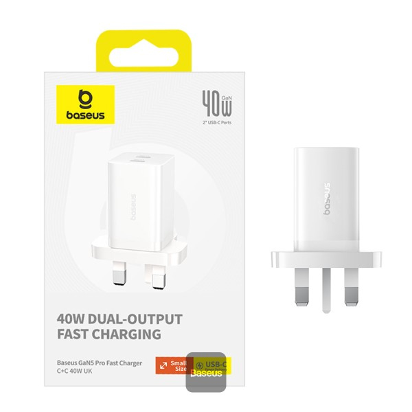 Baseus GAN 5 40W Dual Output Fast Charger — image 7