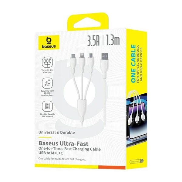 Baseus Ultra Fast USB A to USB C-M-L Cable 1.3M — image 6