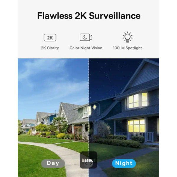Baseus B1 2K Outdoor Camera 210 Days Battery Life with 8GB Storage — image 2