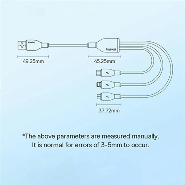 Baseus Ultra Fast USB A to USB C-M-L Cable 1.3M — image 5