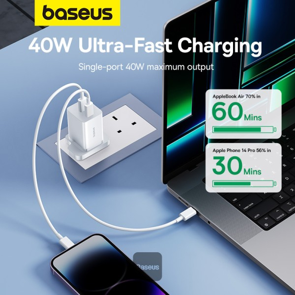 Baseus GAN 5 40W Dual Output Fast Charger — image 4