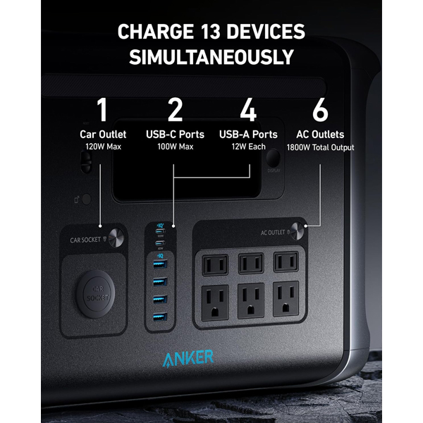 Anker Power Station - Ultimate SOLIX 757 1229Wh Backup Power — image 6