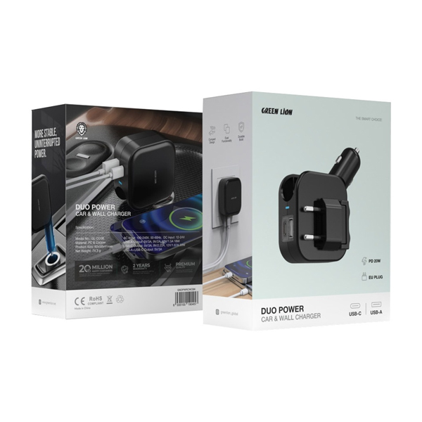 Green Lion Duo Power Car & Wall Charger — image 3