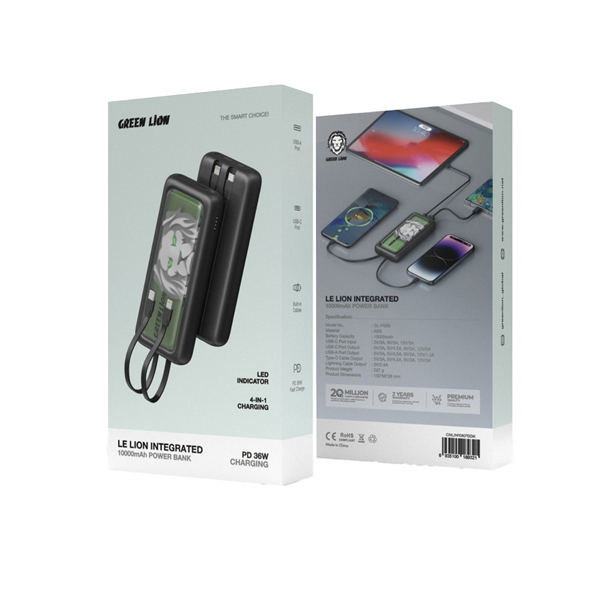 Green Lion Le Lion Integrated 10000mAh Power Bank — image 3