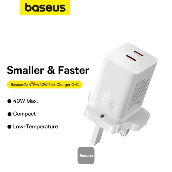 Baseus GAN 5 40W Dual Output Fast Charger — image 2