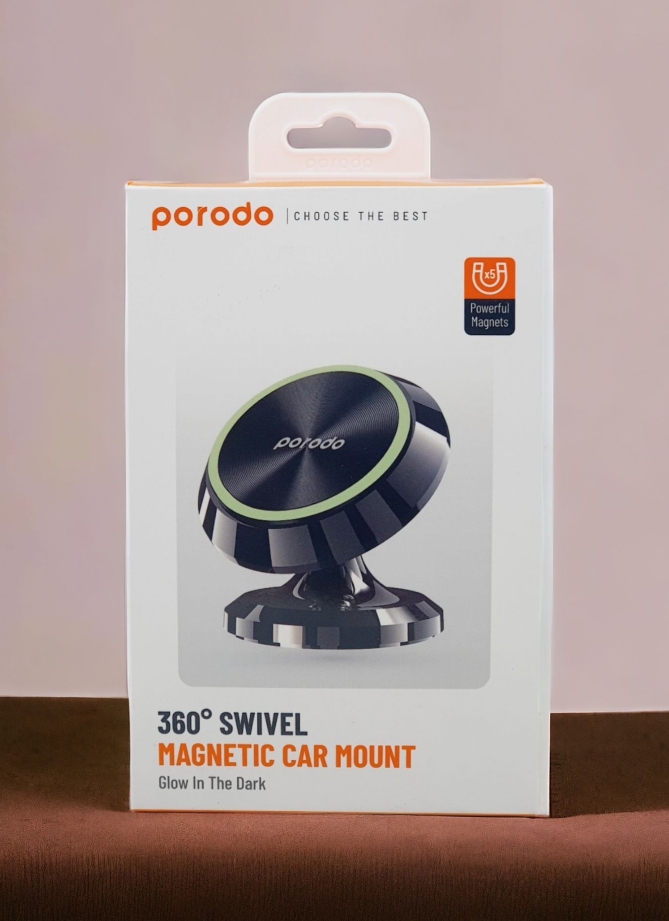 Porodo 360 Degree Swivel Magnetic Car Mount — image 4