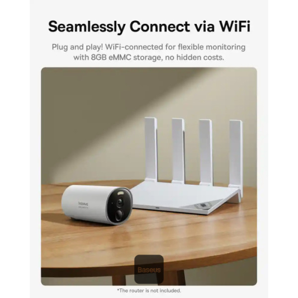 Baseus B1 2K Outdoor Camera 210 Days Battery Life with 8GB Storage — image 5
