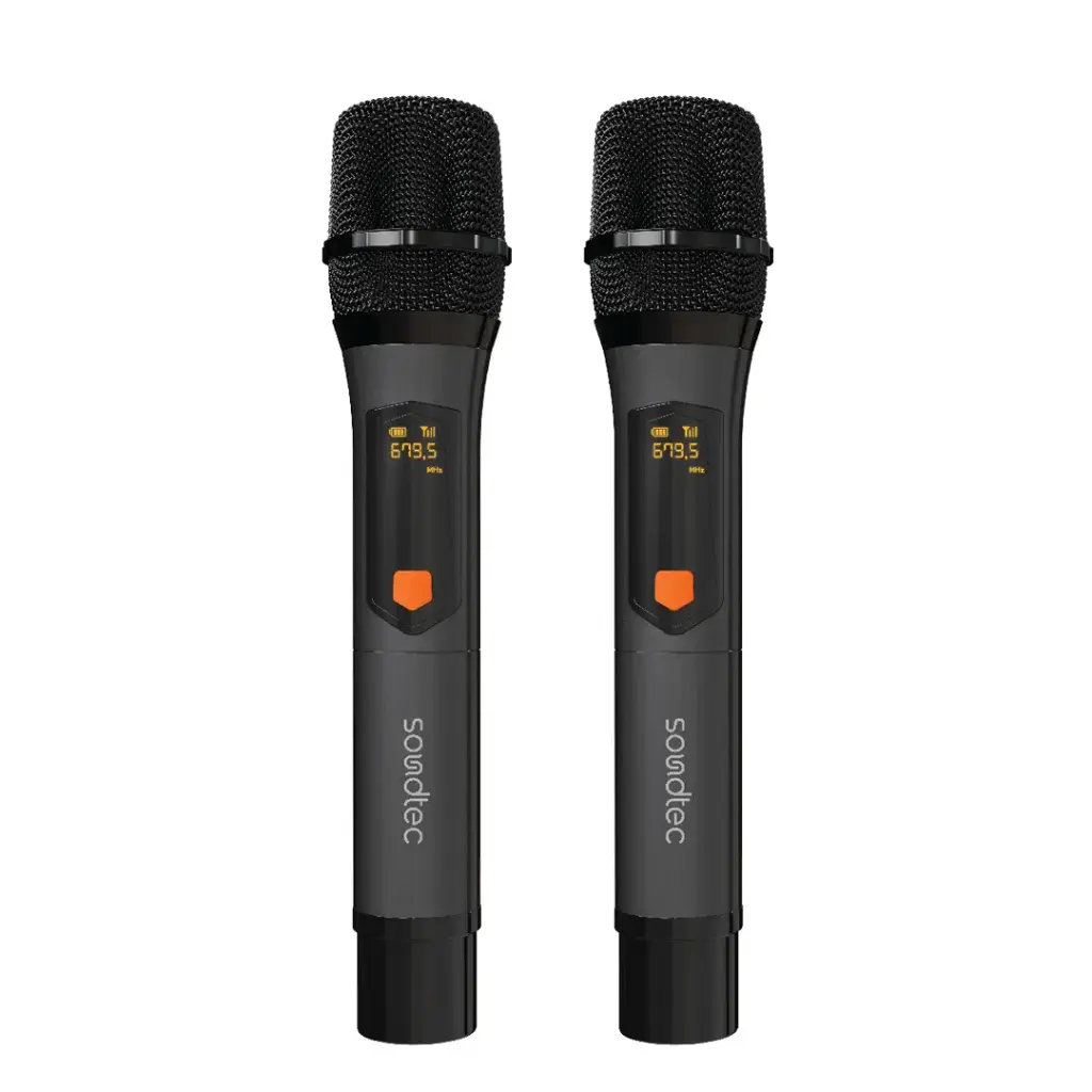 Porodo Soundtec Duo Mic Aluminum Rechargeable Wireless Microphone — image 3