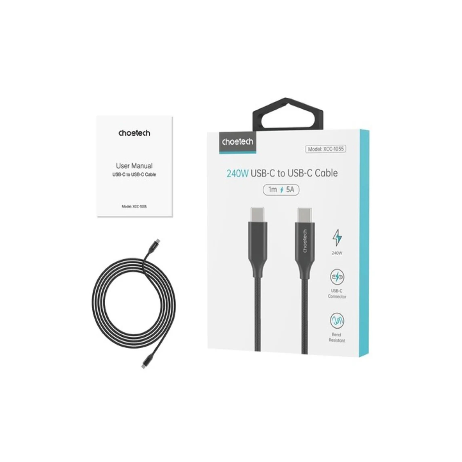 Choetech USB C to C Cable 3 Meter — image 3