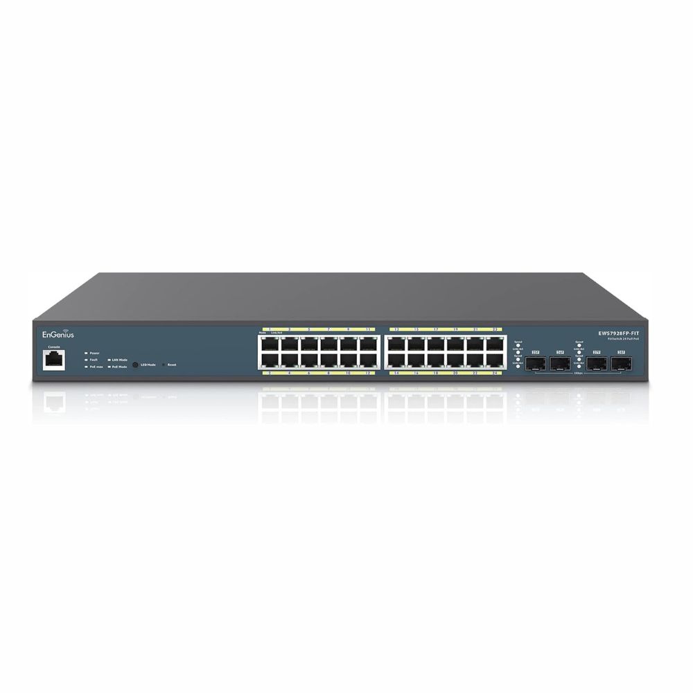 Engenius 24 Port GigabitI POE L2 Switch Wireless Management with 4 SFP Slot — image 1