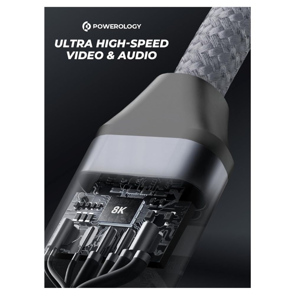 Powerology 8K HDMI to HDMI Cable 3M Braided Cable — image 4