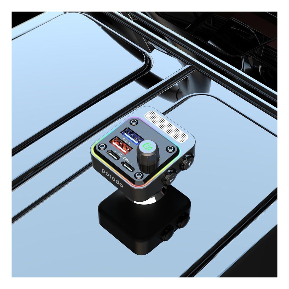 Porodo Car 36W PD Charger and FM Transmitter — image 3
