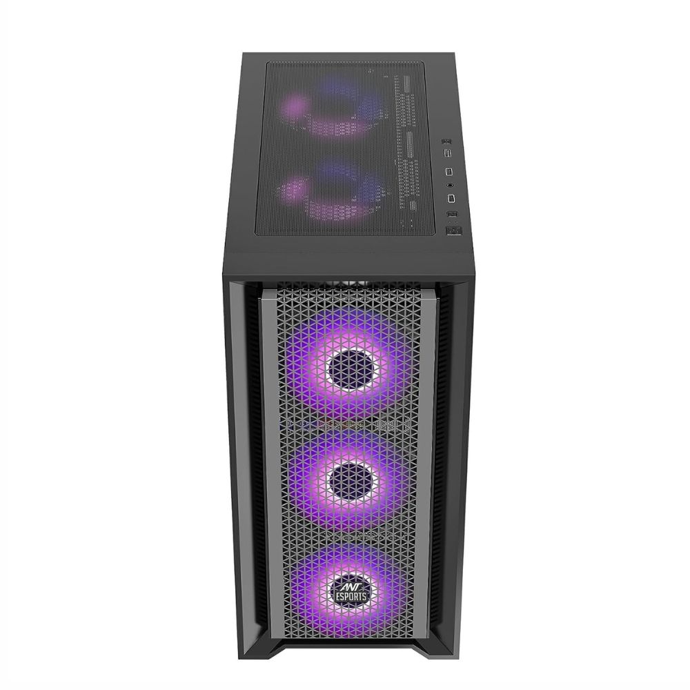 Dark Flash DLS480 White ATX Glass Cassing with 4 RGB Fans — image 2