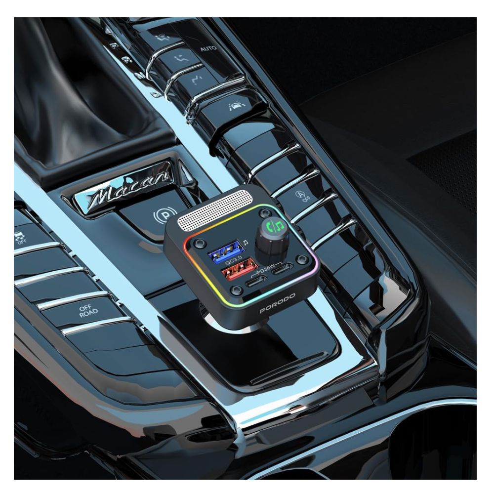 Porodo Car 36W PD Charger and FM Transmitter — image 2