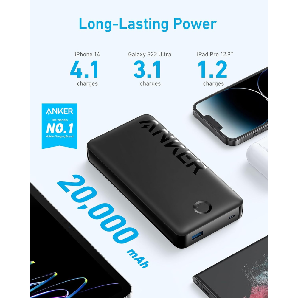 PowerCore 20000 Ultimate Anker 326 Power Bank 20000mAh High-Speed Portable Charger for Fast Charging — image 2
