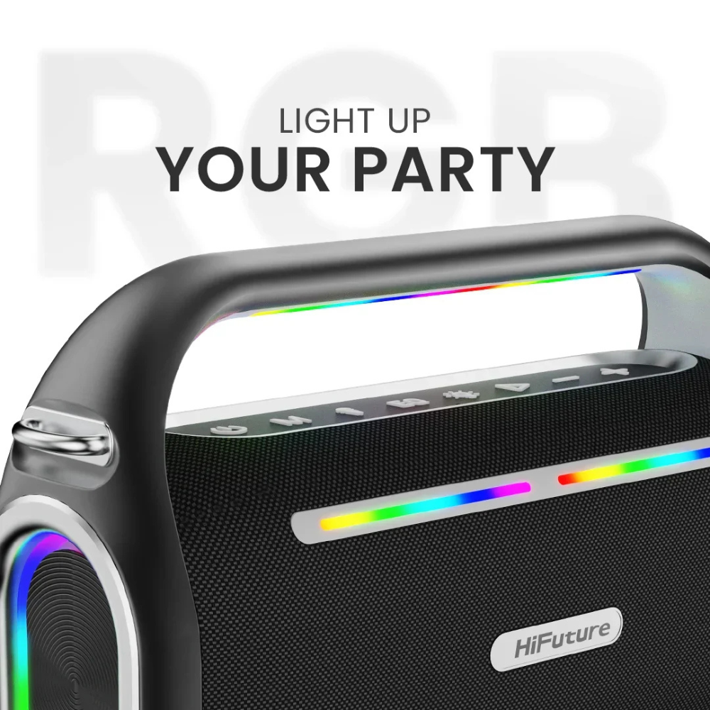 HiFuture Karaoke Bluetooth Speaker – Vocalist 200 (Silver) — image 2