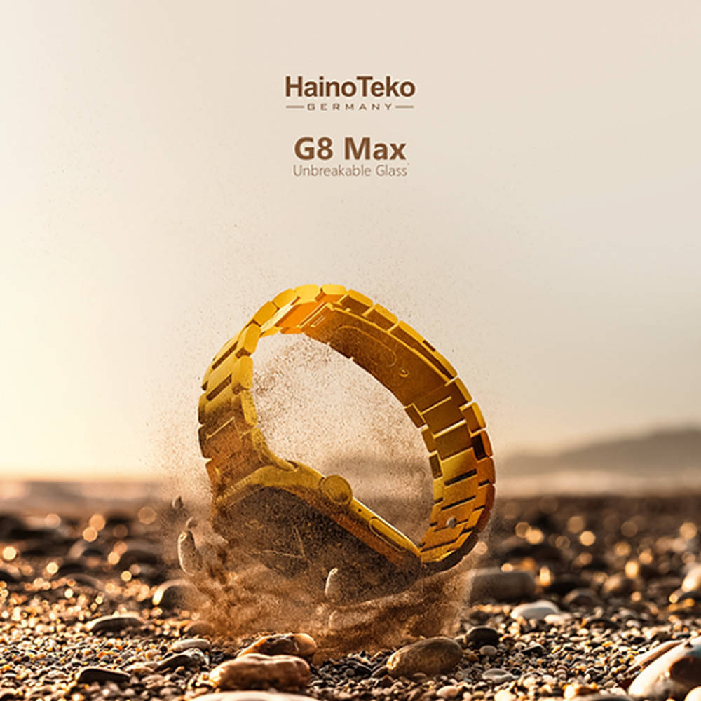 Haino Teko G8 Max Smart Watch, 45mm Bluetooth Call Wireless Charging Waterproof Gold — image 2