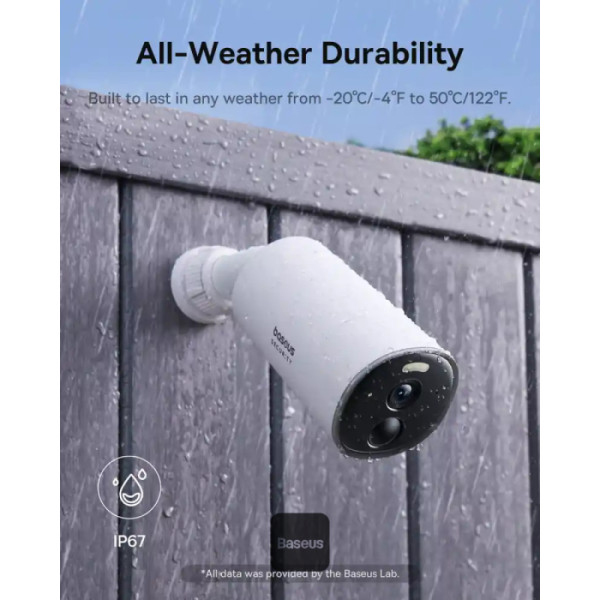 Baseus B1 2K Outdoor Camera 210 Days Battery Life with 8GB Storage — image 6