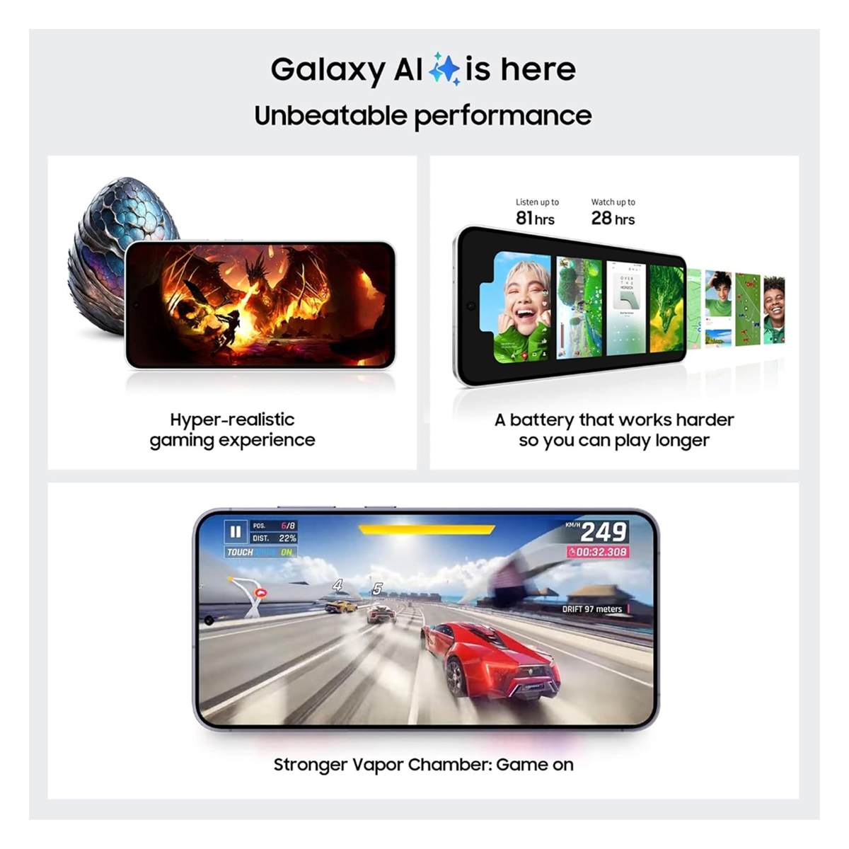 Samsung Galaxy A56 5G 256GB 8GB RAM Awesome Graphite Smartphone — image 5