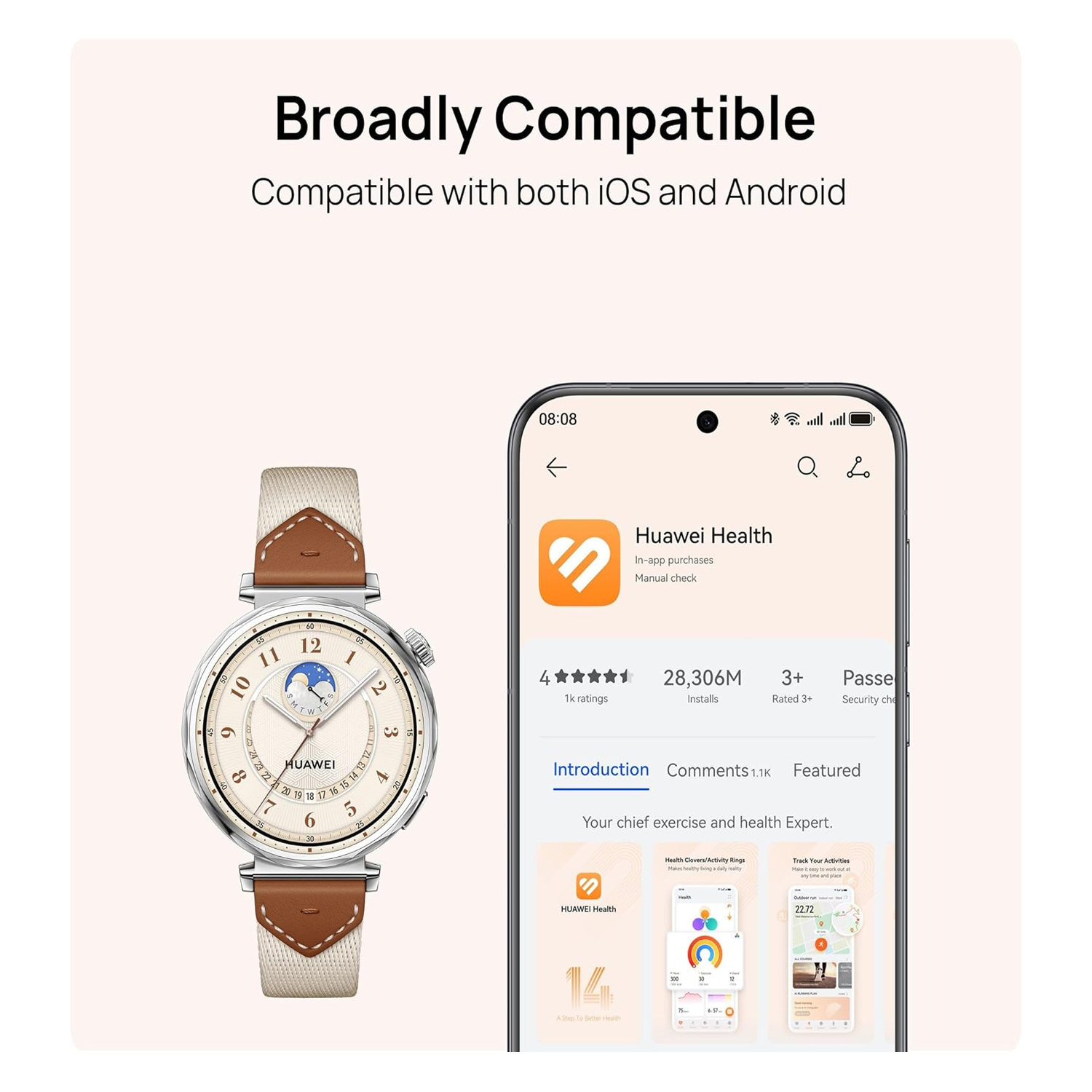 Huawei Watch GT5 Smart Watch 46mm – Brown (VLI-B19) — image 2