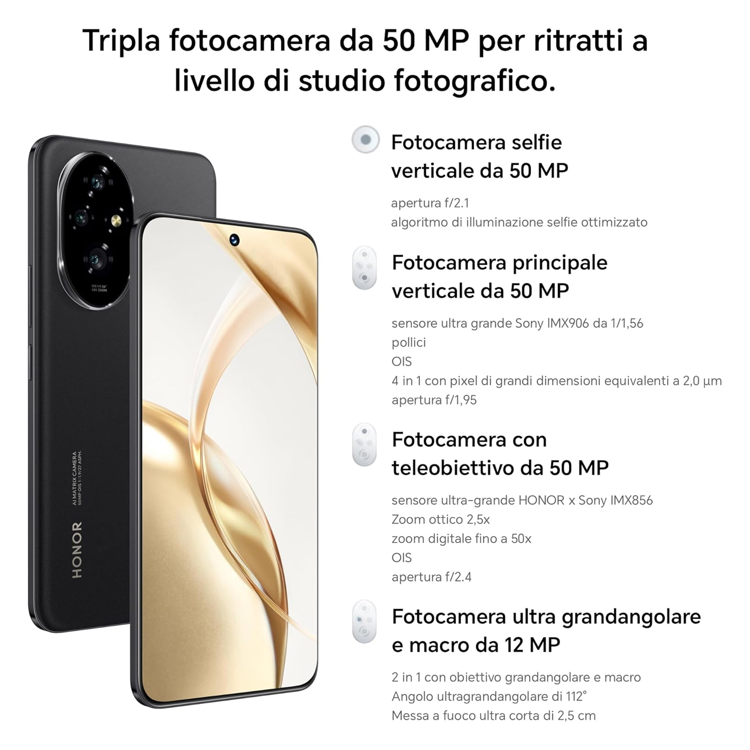 Honor 400 Pro 5G Smartphone, 12 GB RAM, 512 GB Storage, Midnight Black — image 5
