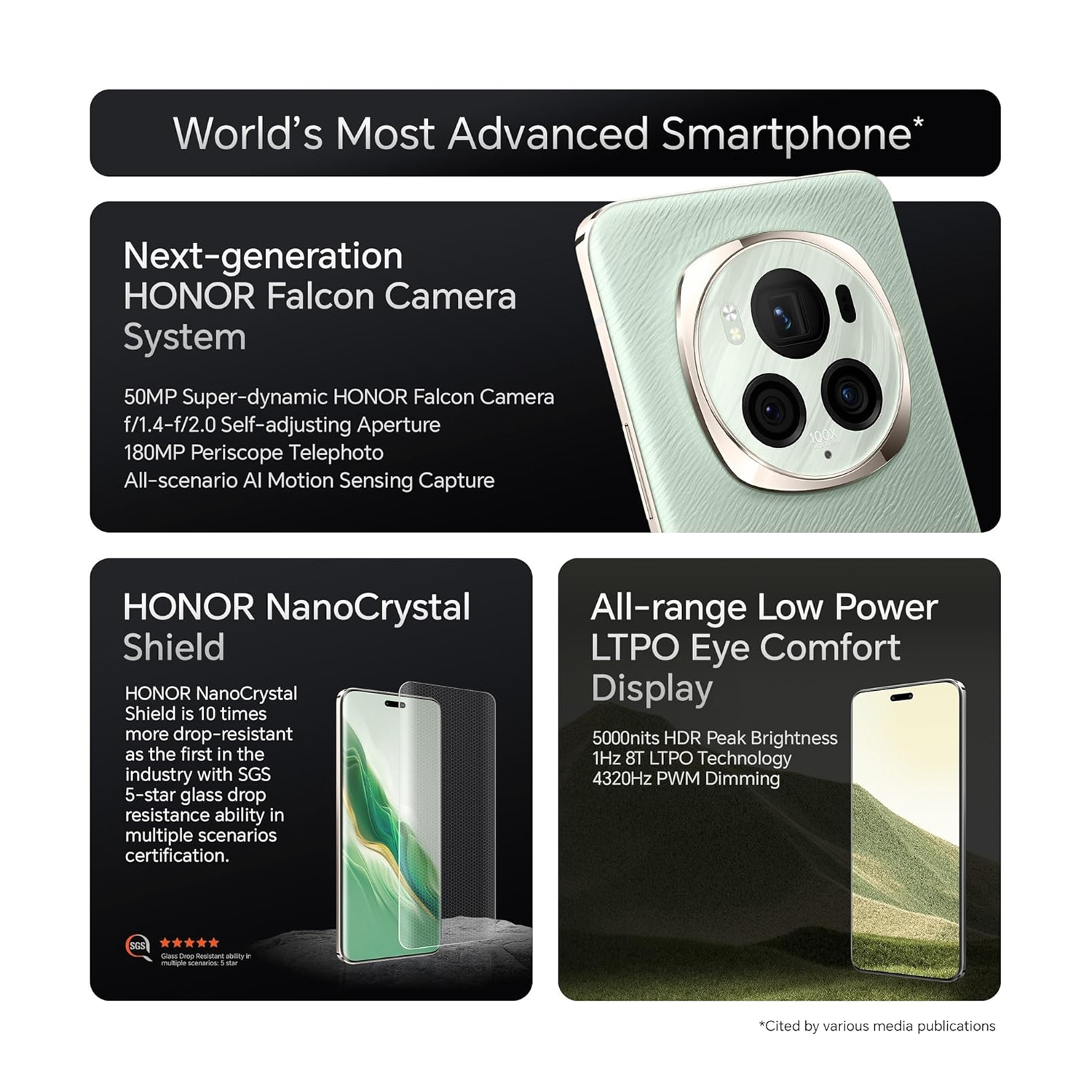 Honor Magic7 Pro 512GB Black 5G Smartphone — image 5