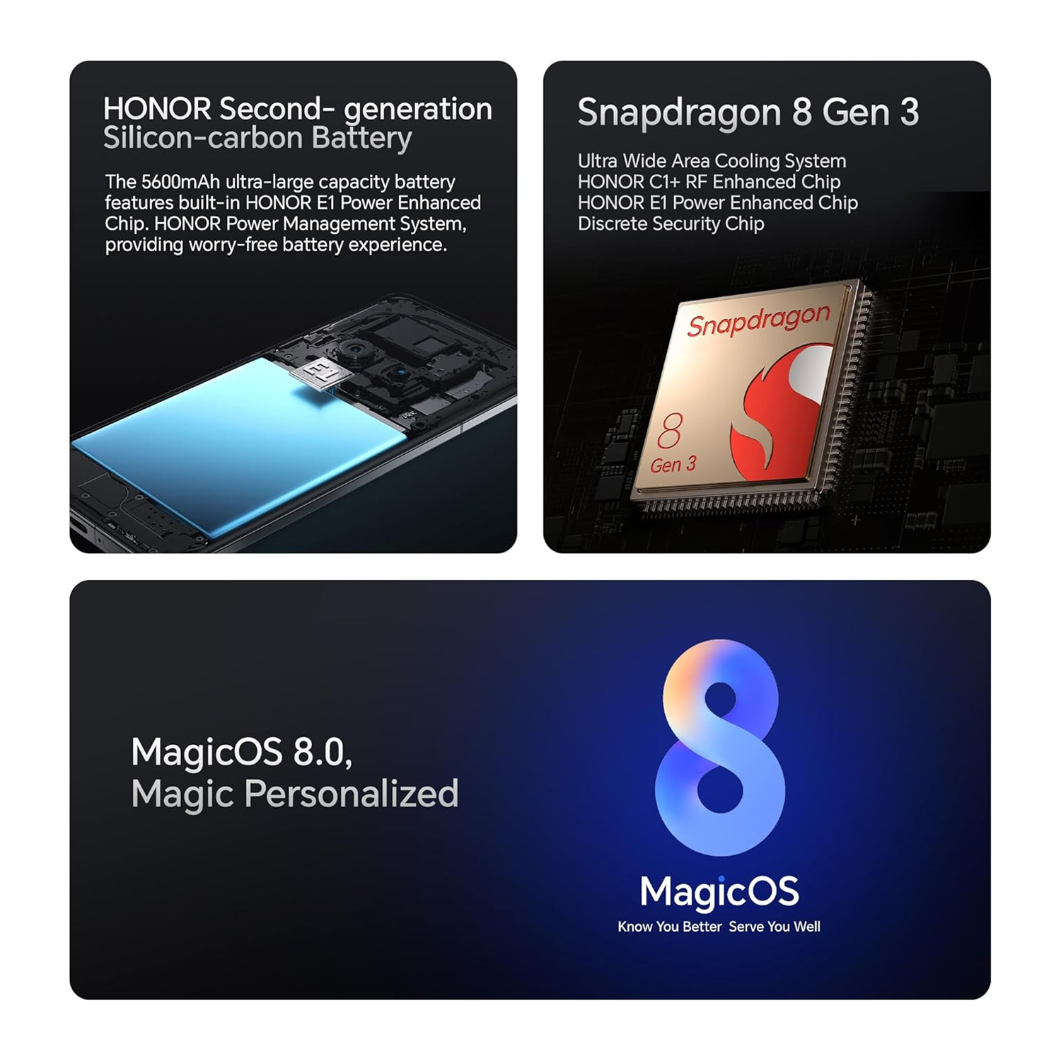 Honor Magic7 Pro 512GB Black 5G Smartphone — image 4