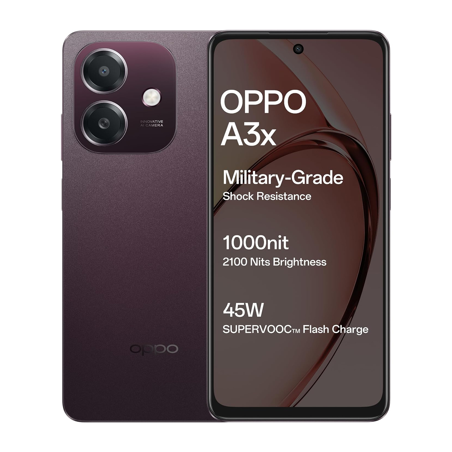 Oppo A3x 4G Dual SIM Smartphone, 4 GB RAM, 128 GB Storage, Nebula Red — image 7