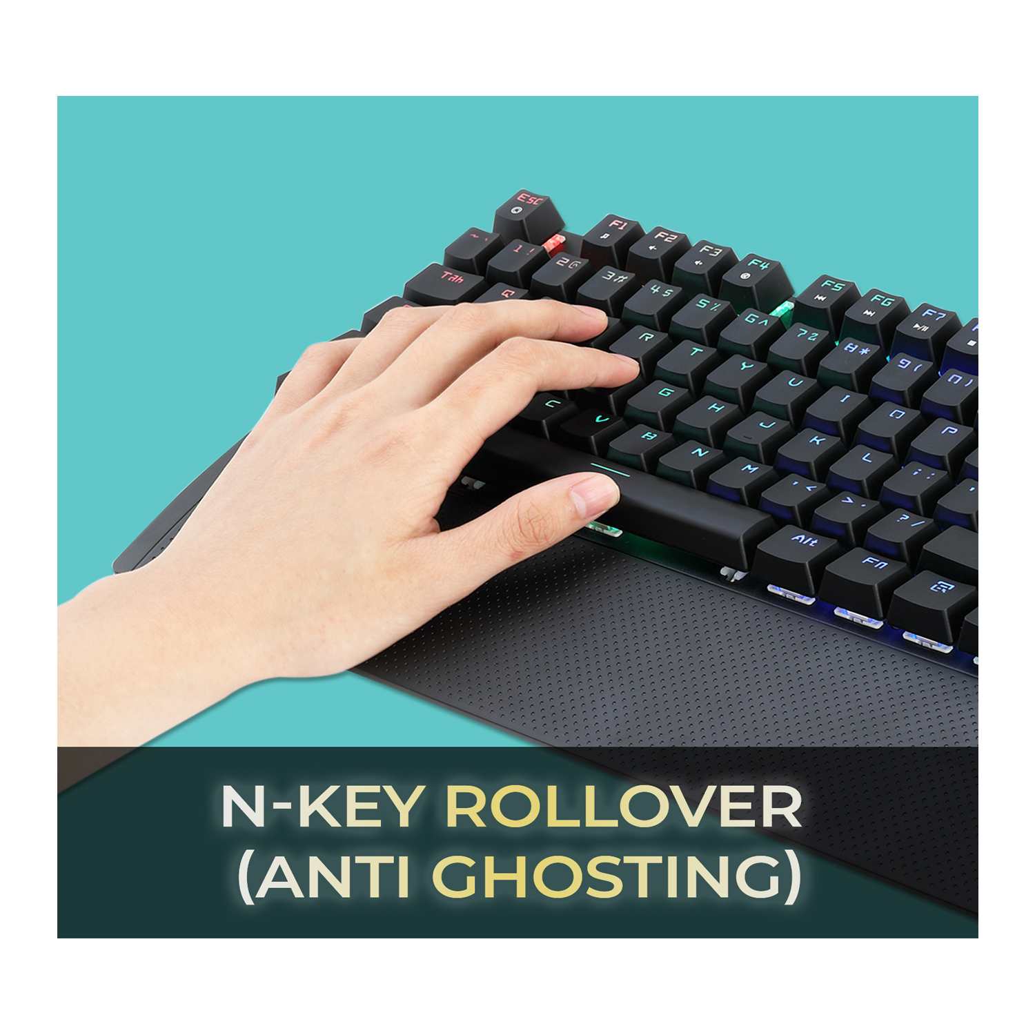 Tesca Gaming Mechanical Keyboard with Palm Rest TCS-GX5 — image 4