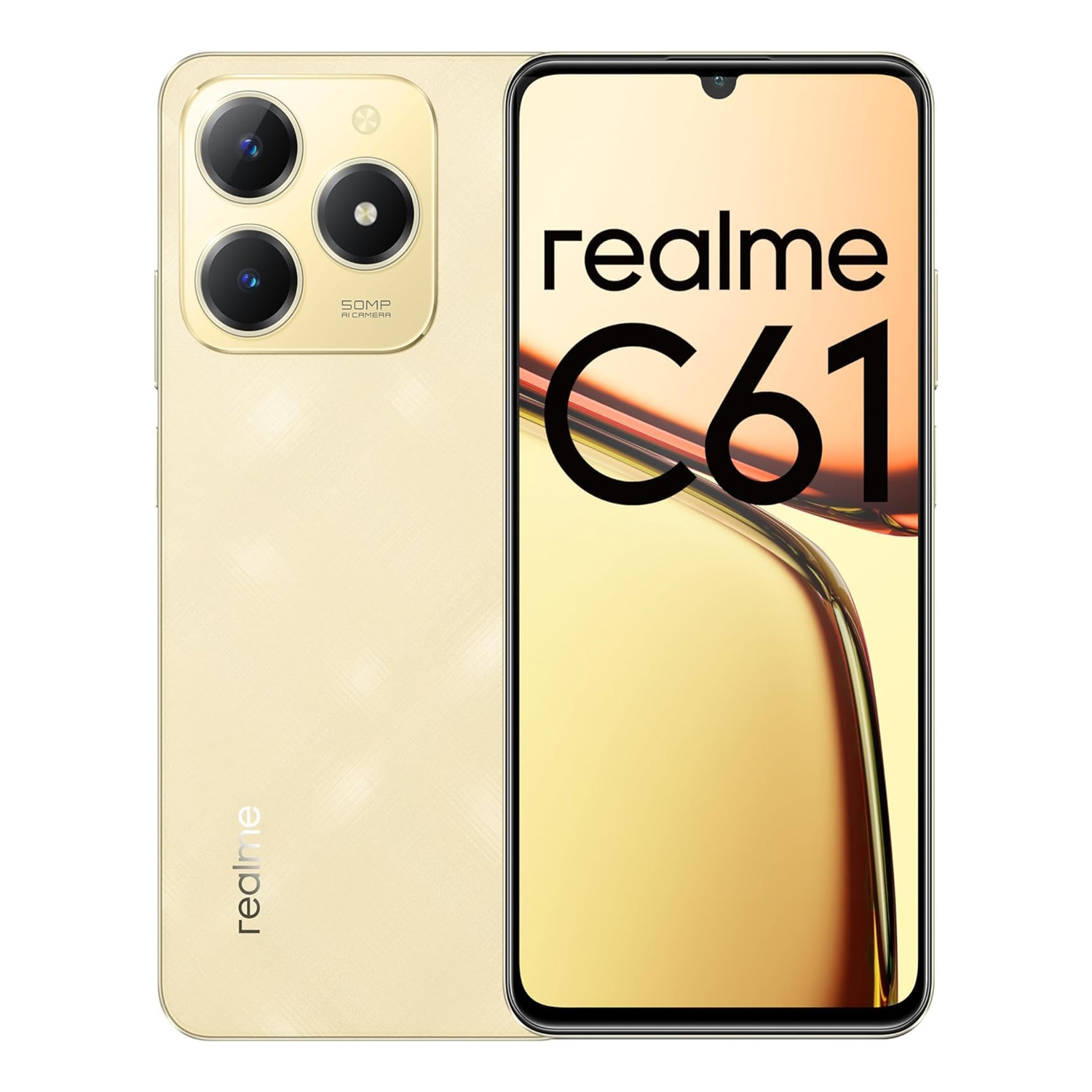 Realme C61 4G Smartphone, 8 GB RAM, 256 GB Storage, Sparkle Gold — image 6