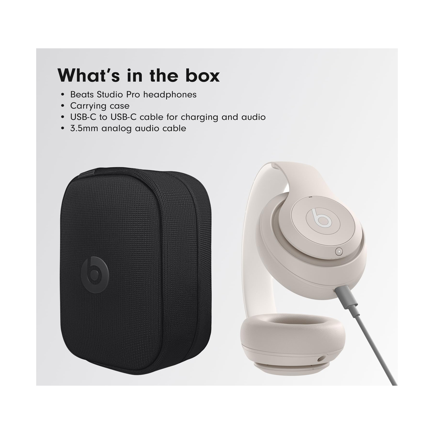 Beats Studio Pro Wireless Headphones - Sandstone MQTR3AE/A — image 3