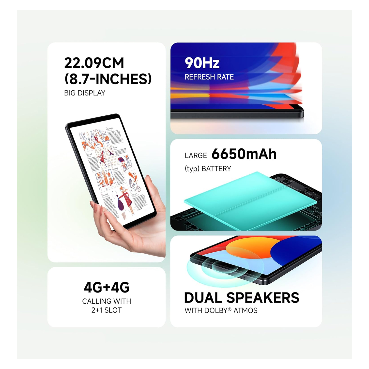 Xiaomi Redmi PAD SE, 4G, 128GB, 8.7", Graphite Gray — image 5