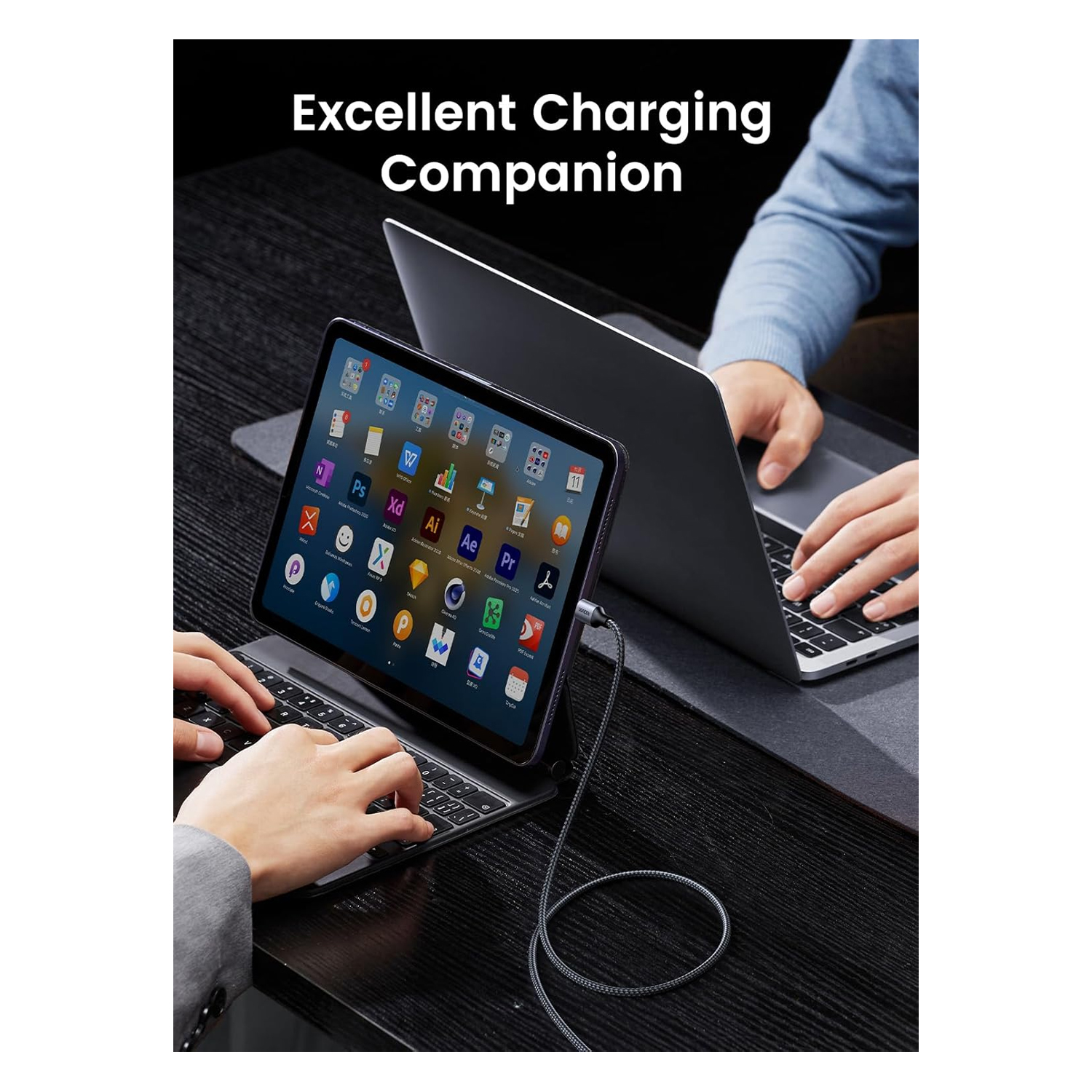 UGREEN USB-C to USB-C 60W PD Fast Charging Cable 2M — image 3
