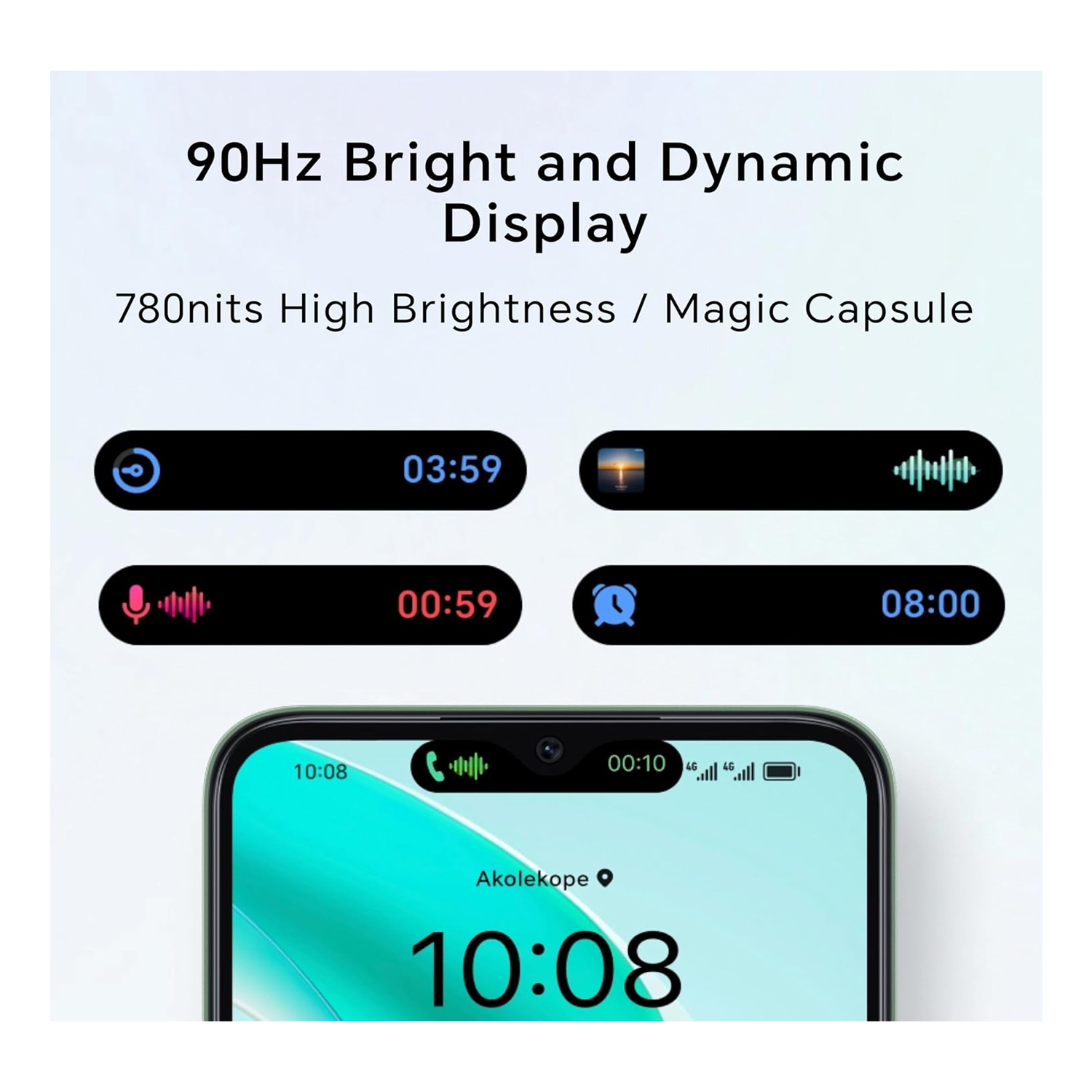 Honor X6b 4G Smartphone 6 GB RAM, 128 GB Storage, Midnight Black — image 3