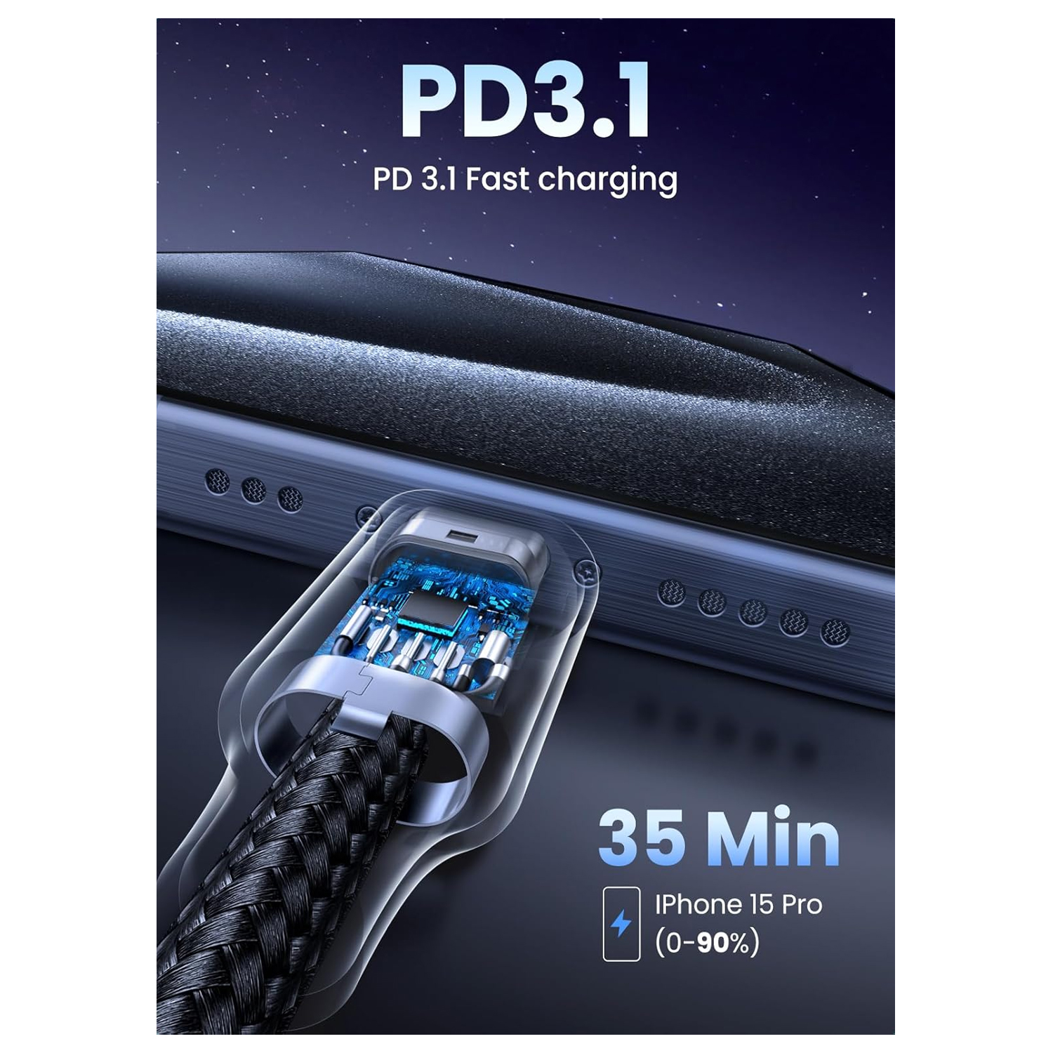 UGREEN USB-C to USB-C PD Fast Charging Cable 60W3.7 — image 5