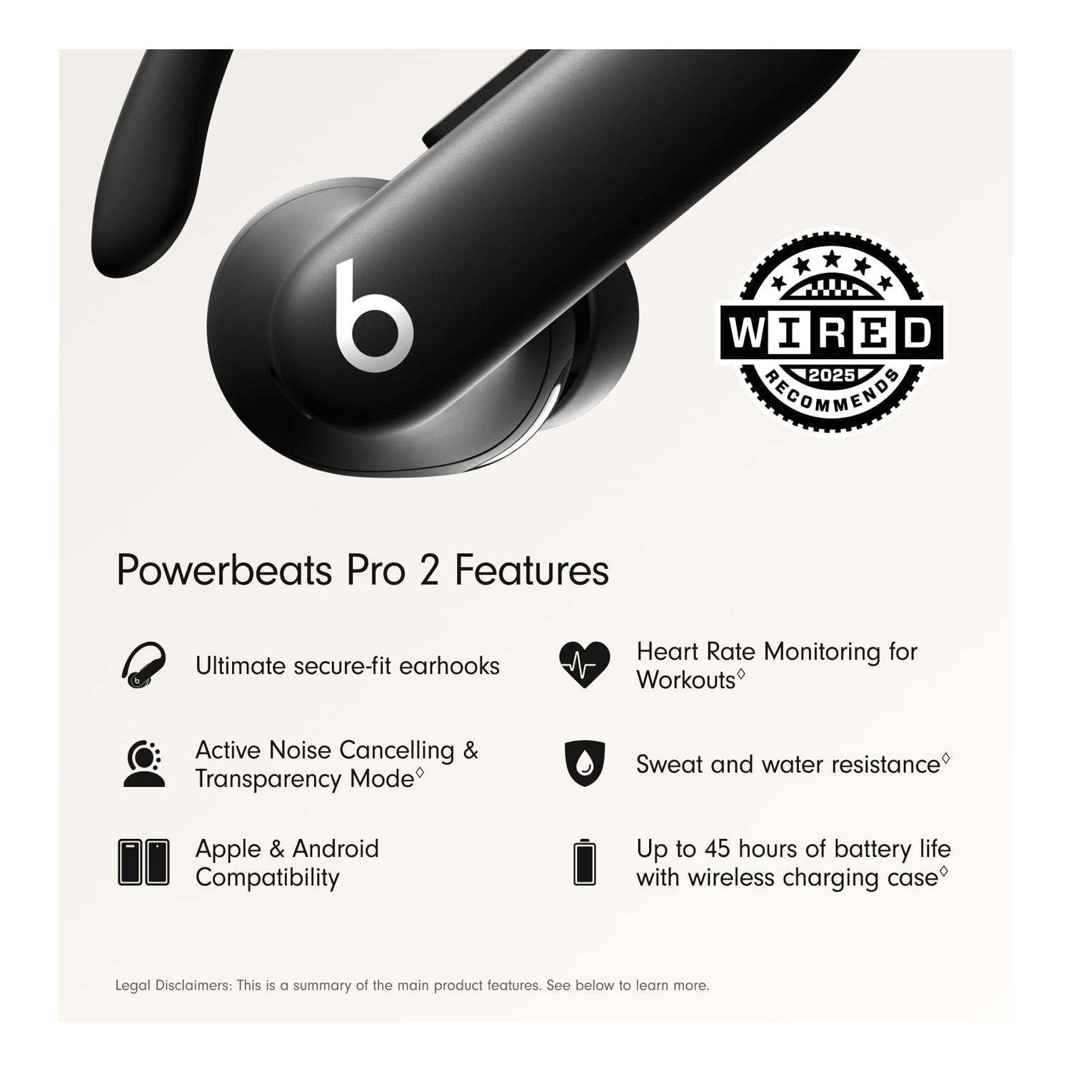 Beats Powerbeats Pro 2 - High-Performance Earbuds - Jet Black MX723AE/A — image 9