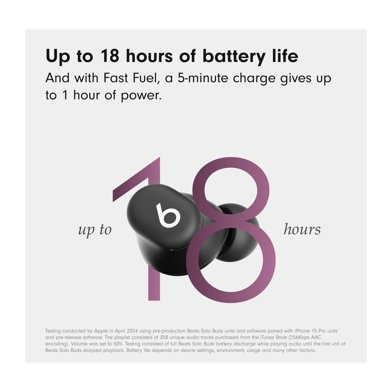 Beats Solo Buds - True Wireless Earbuds - Matte Black MUVW3AE/A — image 3