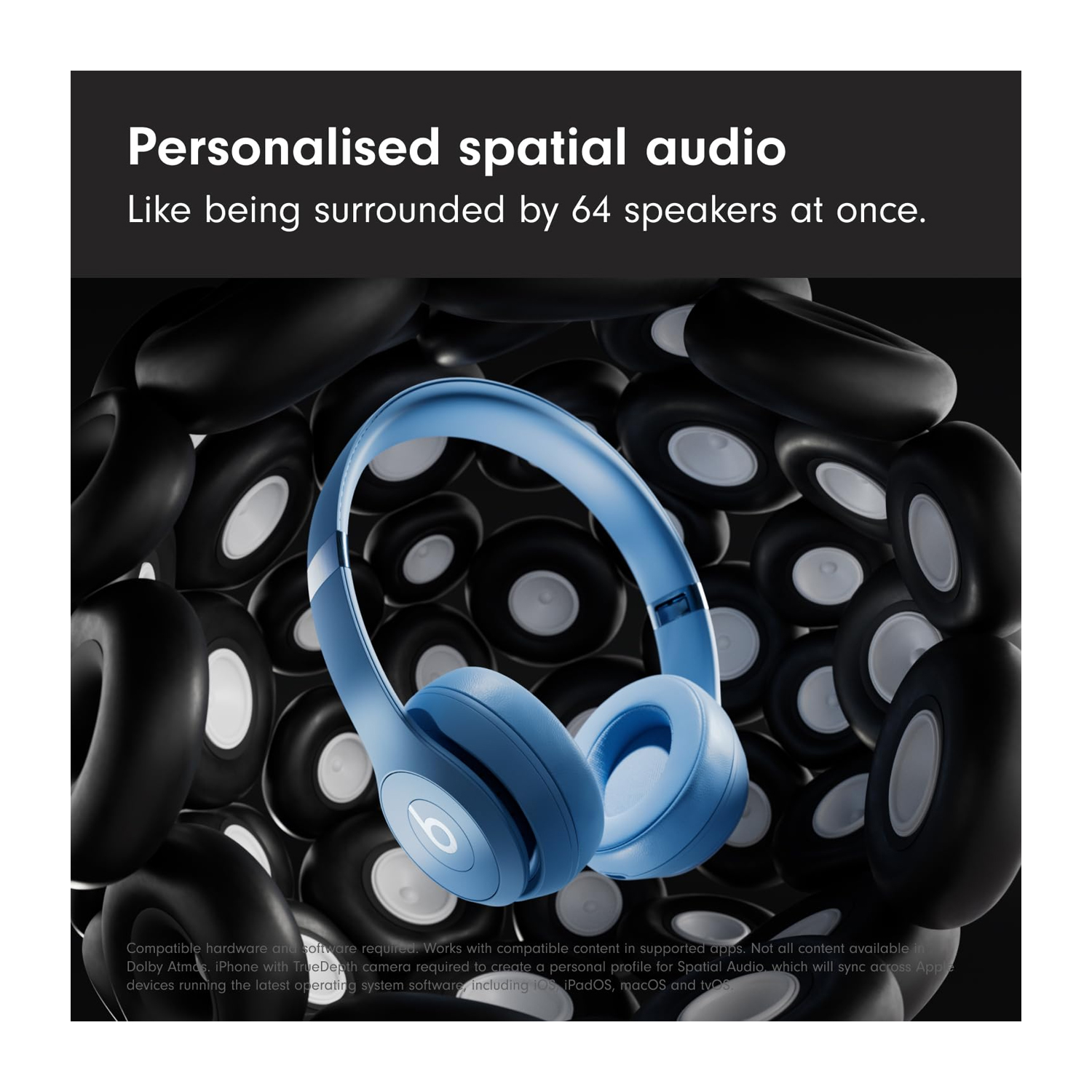 Beats Solo4 Wireless Headphones - On-Ear Wireless Headphones - Slate Blue MUW43AE/A — image 4