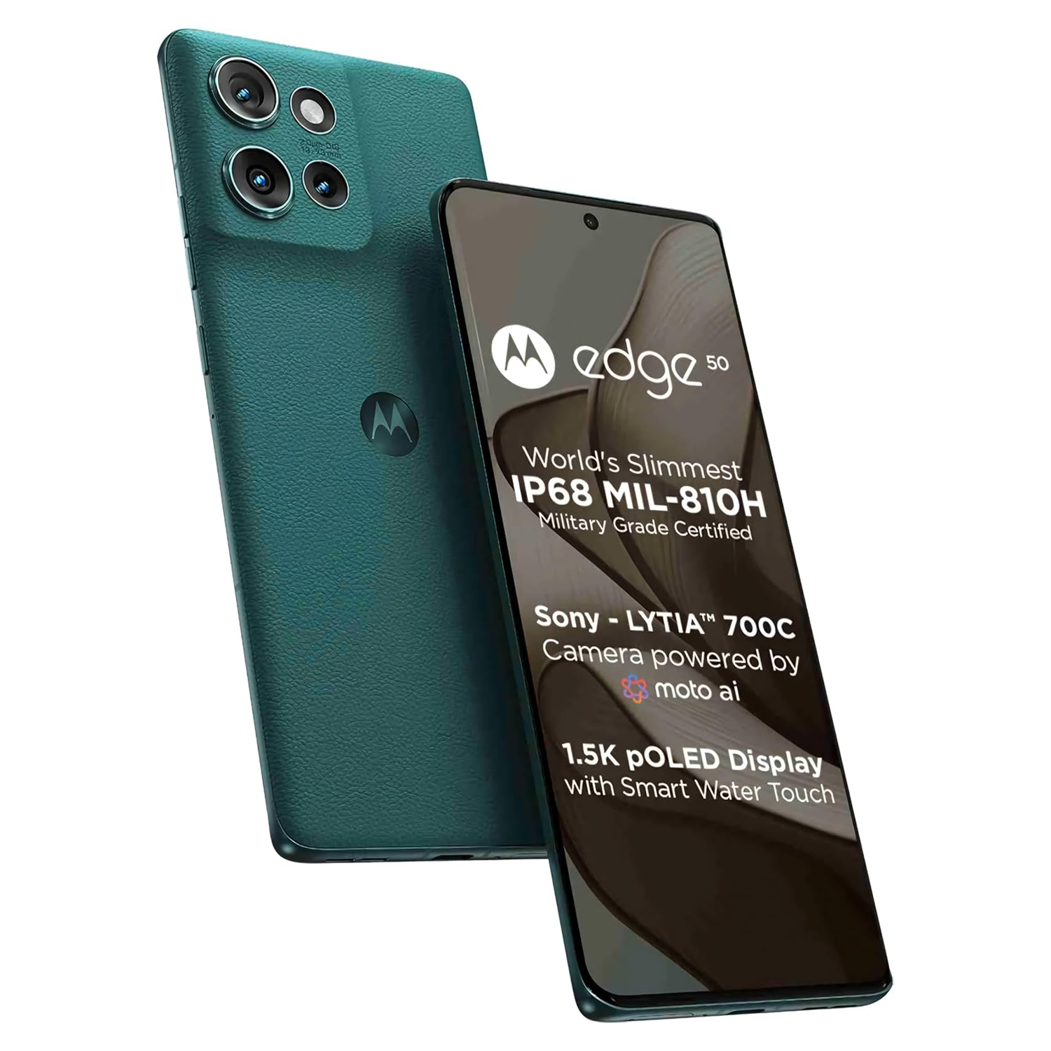 Motorola Edge 50 5G Smartphone, 12 GB RAM, 512 GB Storage, Jungle Green — image 2