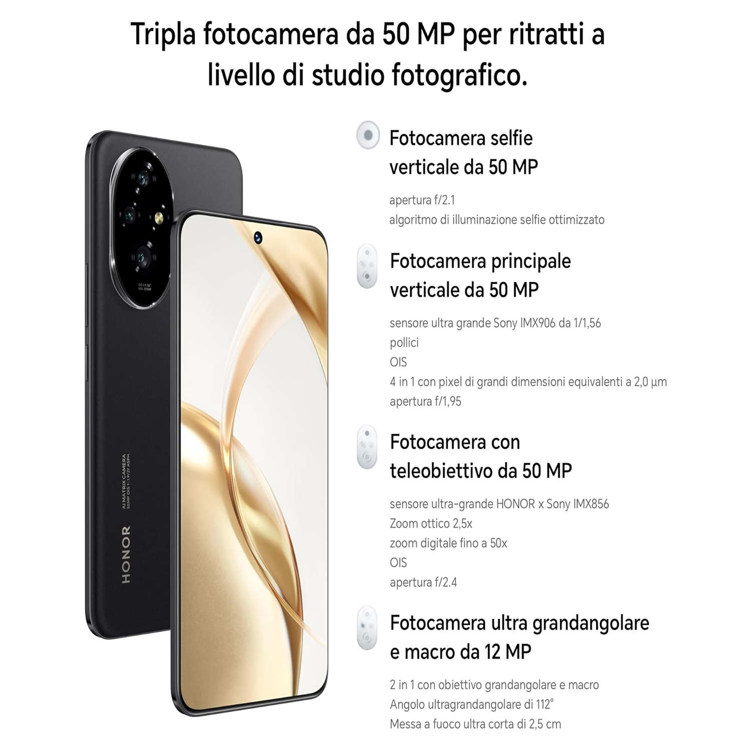 Honor 400 5G Smartphone, 12 GB RAM, 512 GB Storage, Midnight Black — image 5